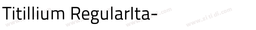 Titillium RegularIta字体转换